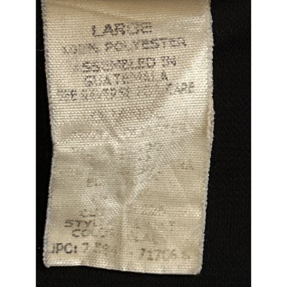 Vtg Kathy Lee Collection Womens Large Black Long Sleeve Button-Up Cardigan - Picture 5 of 7